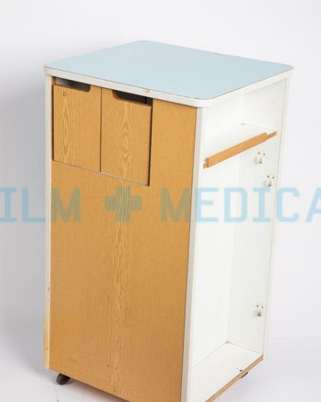 Bedside Cabinet Blue Top